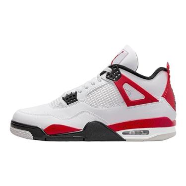 Imagem de Air Jordan 4 Retro - 308497 106, Cimento branco/vermelho fogo - preto, 44 BR