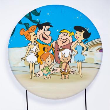 Imagem de Painel Decorativo para Festa 1,50x1,50 metros Vesti Fácil com Elástico Flintstones - Fera Print