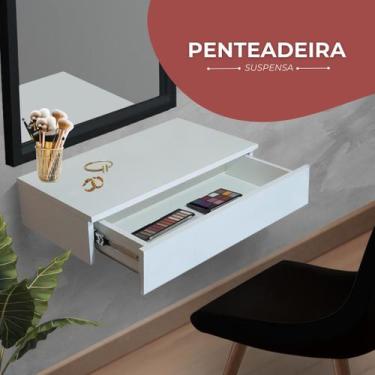Imagem de Penteadeira Suspensa com Gaveta Multifuncional Corrediça - Kelan, BRAN