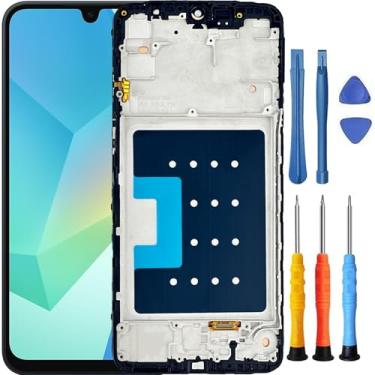 Imagem de Foufinin Substituição de tela para Samsung Galaxy A16 5G para Samsung A16 5G com moldura SM-A166P SM-A166U SM-A166B SM-A166E SM-A166W Display LCD Touch Digitalizador com ferramentas