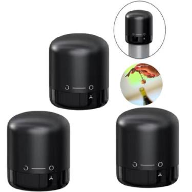 Imagem de Kit 3 Tampas Rolhas a Vácuo Pressão Garrafa de  Vinho - Losan