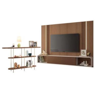 Imagem de Home Suspenso Empire Castanho Off White E Aparador Infinity Castanho- 