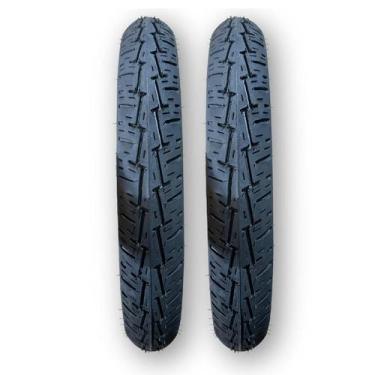 Imagem de Kit 2 Pneus 90/90-18 Black Tyres CG Fan 150 YBR Yes 125