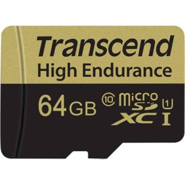 Imagem de Transcend Informação 64 GB Micro Cartão com Adaptador (TS64GUSDXC10V)