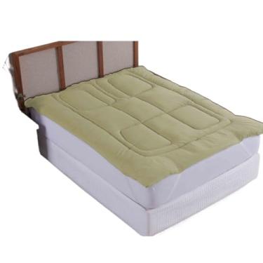 Imagem de Pillow Top Protetor De Colchão 400 Fios Macio Super King Queen Casal(AVELÃ,Queen)