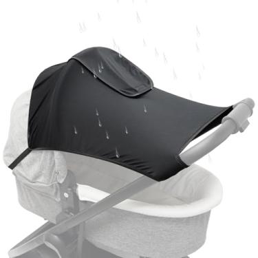 Imagem de Acessórios para carrinho à prova de chuva, capa para carrinho com proteção UV - Capa à prova de chuva com proteção UV para carrinho de bebê,-sol bidirecional de alta vista para assentos de carro, carr