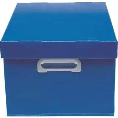 Imagem de Caixa Organizadora Multiuso Para Camisa Polibras Azul