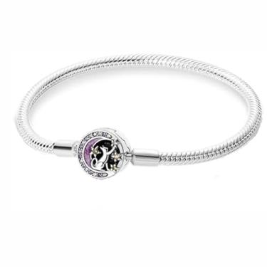Imagem de Pulseira Gato Lua Muito Linda e Delicada! - Pulseira Feminina - Presente Feminino - Joias para Mulheres - Presente Namorada (18cm)