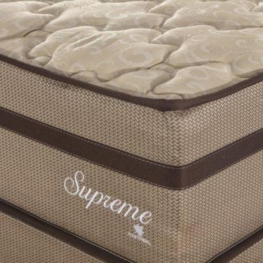 Imagem de Cama Solteiro com Box Supreme 1,08x1,98x60cm Tecido Poliéster Dourado, Jacquard Tipo Malha Dour