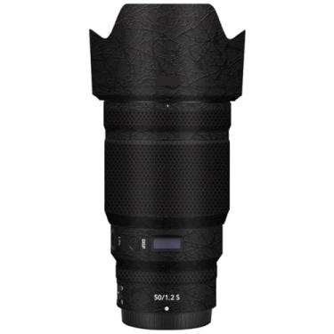 Imagem de Adesivo de lente de câmera para Nikon Z 50 mm F1.2S Película protetora de vinil decalque skin para 50 1.2 (Splash Ultra Preto)