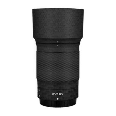 Imagem de Adesivo protetor de câmera de película de vinil para Nikon Z 85 mm F1.8S protetor acessórios de fotografia (favo de mel preto)