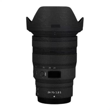 Imagem de Adesivo de câmera antiarranhões com tampa de lente para Nikon z 24-70 mm F2.8S Película protetora decalque protetor corporal 24-70 2,8 (contorno preto brilhante)