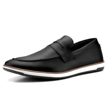 Imagem de Sapato Loafer Masculino Social Sem Cadarço Mocassim Slip On Resistente Confortável (Preto, BR, Adulto, Numérico, 43)