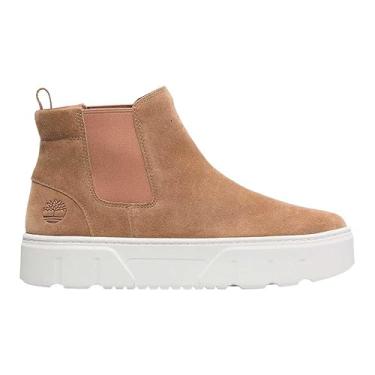 Imagem de Timberland Tênis feminino Laurel Court Mid Pull on, Camurça enferrujada, 38