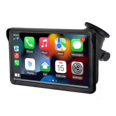Imagem de Central Multimídia Portátil 7" com Tela Touch – Compatível com CarPlay e Android Auto, Bluetooth, USB, Áudio Veicular