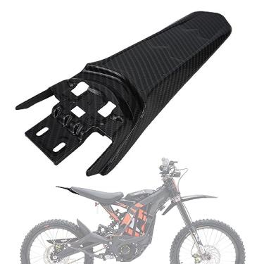 Imagem de JFG RACING Para-Lama Traseiro Sur Ron, De Motocicleta Mais Longo E Alongado, Plástico, Para Surron Light Bee X/S Segway X260 X160, Bicicleta Elétrica Terra, E-Bike, Imitação Fibra Carbono