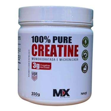 Imagem de Suplemento Alimentar Creatina Monohidratada 100% Pura 350g MX Nutrition (350g, Sem sabor)