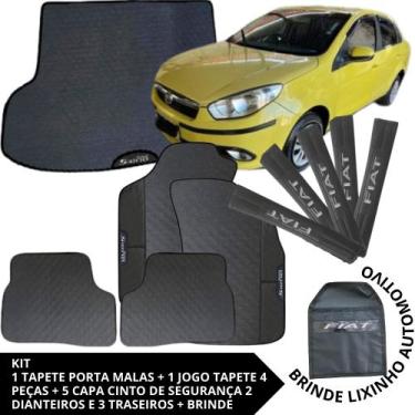 Imagem de Kit Acessórios Grand siena 2012 2022 Tapete Emborrachado + Porta Malas