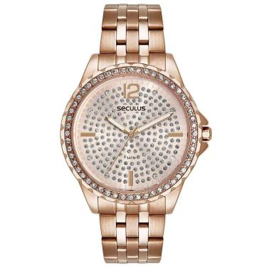 Imagem de Relógio Feminino Seculus Cristais 44238LPSVRS2