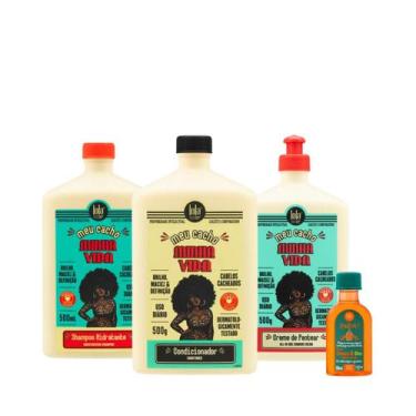 Imagem de Kit Lola Meu Cacho Minha Vida Sh 500ml + Cond 500ml + Cpp 500ml + Ping