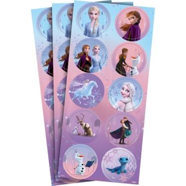 Imagem de ADESIVO REDONDO DISNEY FROZEN 30 un.