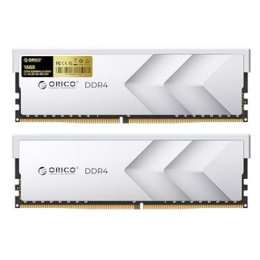 Imagem de ORICO Raceline Racer DDR4 RAM 32GB Kit (2x16GB) 3200MHz CL16, XMP 2.0 Overclocking para Intel, compatível com AMD, memória de desktop para jogos UDIMM de 1,35 V – Prata