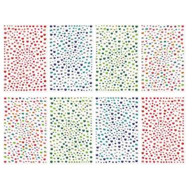 Imagem de Adesivo acrílico autoadesivo com strass, 2600 peças, folha de cristal, adesivo com diamante para artesanato, scrapbooking, cartões, colagem, formato redondo, 3/4/5/6 mm (Carat)