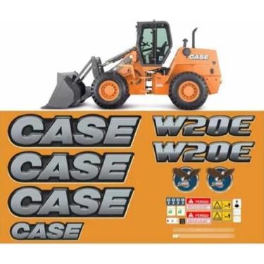 Imagem de Kit Adesivos Case W 20 E Para Pá Carregadeira - Spts