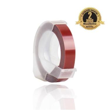 Imagem de Fita Vinílica Compatível Dymo Rotulador Manual 3DMA35 Marrom 12mm - Ge