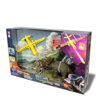 Imagem de BeeToys - Dino Park Hunters Forças Tática Triceratops C Avião