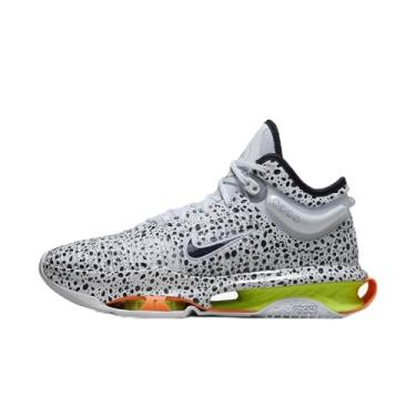 Imagem de Nike Tênis de basquete masculino G.T. Jump 2 (DJ9431-002, cinza lobo/tonalidade azul/azul universitário/branco), Multicolorido/Multicolorido, 41