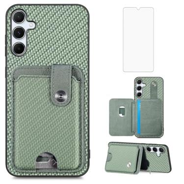 Imagem de Asuwish Capa de telefone para Samsung Galaxy A05s/A05 capa carteira com protetor de tela de vidro temperado fina e suporte magnético para cartão de crédito celular Ao5s Ao5 A 05s 05 SM-A057F SM-A055F