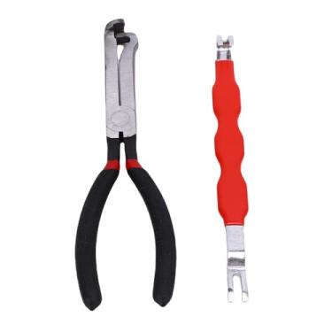 Imagem de AUNMAS Separador de Conectores Elétricos Desconectar Alicates de Alicates Automotivos Conectores de Plugue Elétrico Desconectar Ferramentas de Cabeça Dupla Com Gancho para Desbloquear