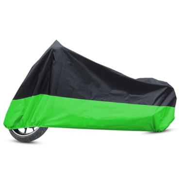 Imagem de Capa de motocicleta Capa de lona de motocicleta para todas as estações à prova d'água à prova de poeira proteção total capa de chuva para motocicleta ao ar livre 190T para Kawasaki EX Ninja 250 650