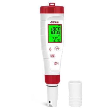 Imagem de Testador de pH de água GIDIGI Medidor de pH digital TDS EC para beber