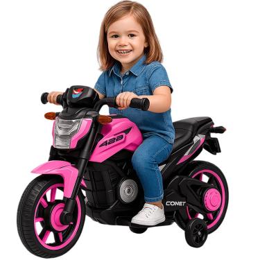 Imagem de MotInha Elétrica Infantil Bang Toys Syren X2  Rosa 12V