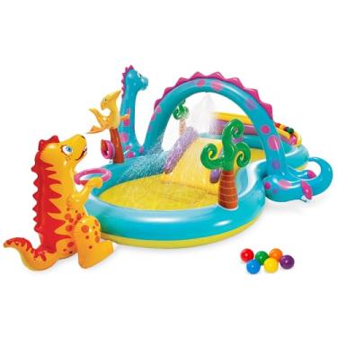 Imagem de Intex Dinoland Inflatable Play Center, 119in X 90in X 44in, for Ages 2+