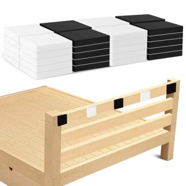 Imagem de Rolhas de cabeceira antivibração para parede, 40 peças de protetor de parede de móveis, tampas de ruído de cama, para-choques de cabeceira para evitar batidas na parede, almofada estabilizadora de