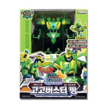 Imagem de caincosmetic Go Go Dino 2-in-1 Transforming Robot Dinosaur Gogo Buster Ping