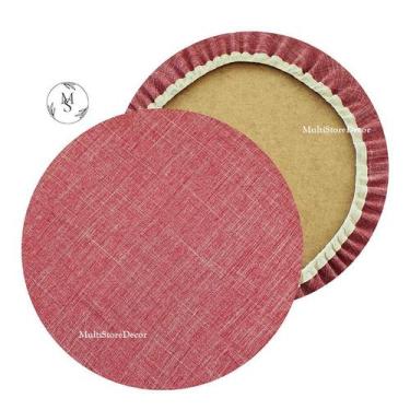 Imagem de 01 Capa de Sousplat Mellange Rosa Cha - 35 cm - Várias Cores e Estampa