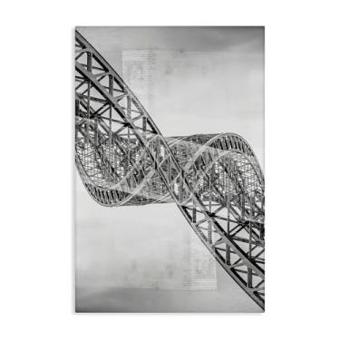 Imagem de Stupell Industries Arte de parede em tela de ferro torcido surrealista por Robin Vandenabeele, 91 x 61 cm