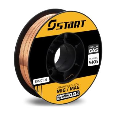 Imagem de Arame de Solda MIG com Gás 0.8mm ER70S-6 Start 5kg Soldagem Consistente