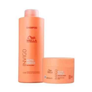 Imagem de Wella Invigo Nutri-Enrich Shampoo 1000ml + Máscara 150g - Wella Profes