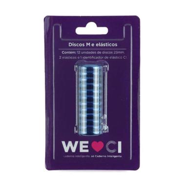 Imagem de Kit Discos G E Elásticos Para Caderno Inteligente Ci312043 Shimmering Blue - Ci