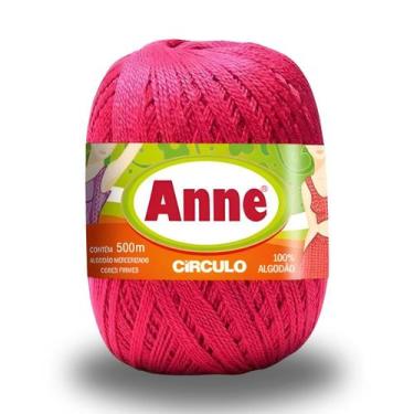 Imagem de Linha Artesanato De Costura Anne Crochê Tricot Maquina 500m, Pink