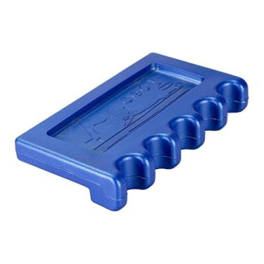 Imagem de oshhni Suporte para tacos de sinuca com 5 compartimentos, antiderrapante, para tacos de presente, suporte para varas de bilhar, para amantes de mesa, casa,