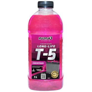 Imagem de T-5 Long Life, Aditivo Concentrado para Radiador, Rosa, 1L, para Motores Diesel, Gasolina e Etanol