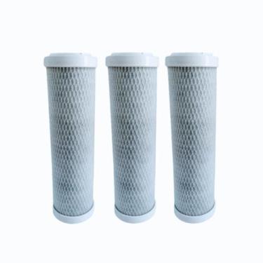 Imagem de Refil Filtro Carvão Ativado Carbon Block 9 3/4 Kit 3 - LULOBLOCK