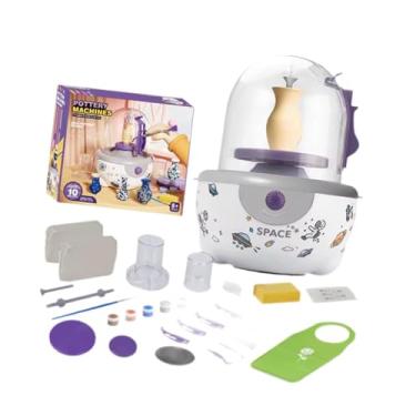 Imagem de rockible Kit Completo de Roda de Cerâmica para Crianças, Suprimentos de Arte, Velocidade Ajustável, Prática Prática