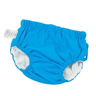Imagem de Generic Fralda de Natação Absorvente Reutilizável Snap para Bebês E Crianças Pequenas, Azul (for14-16KG)